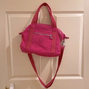 Kipling pink origami crossbody bag